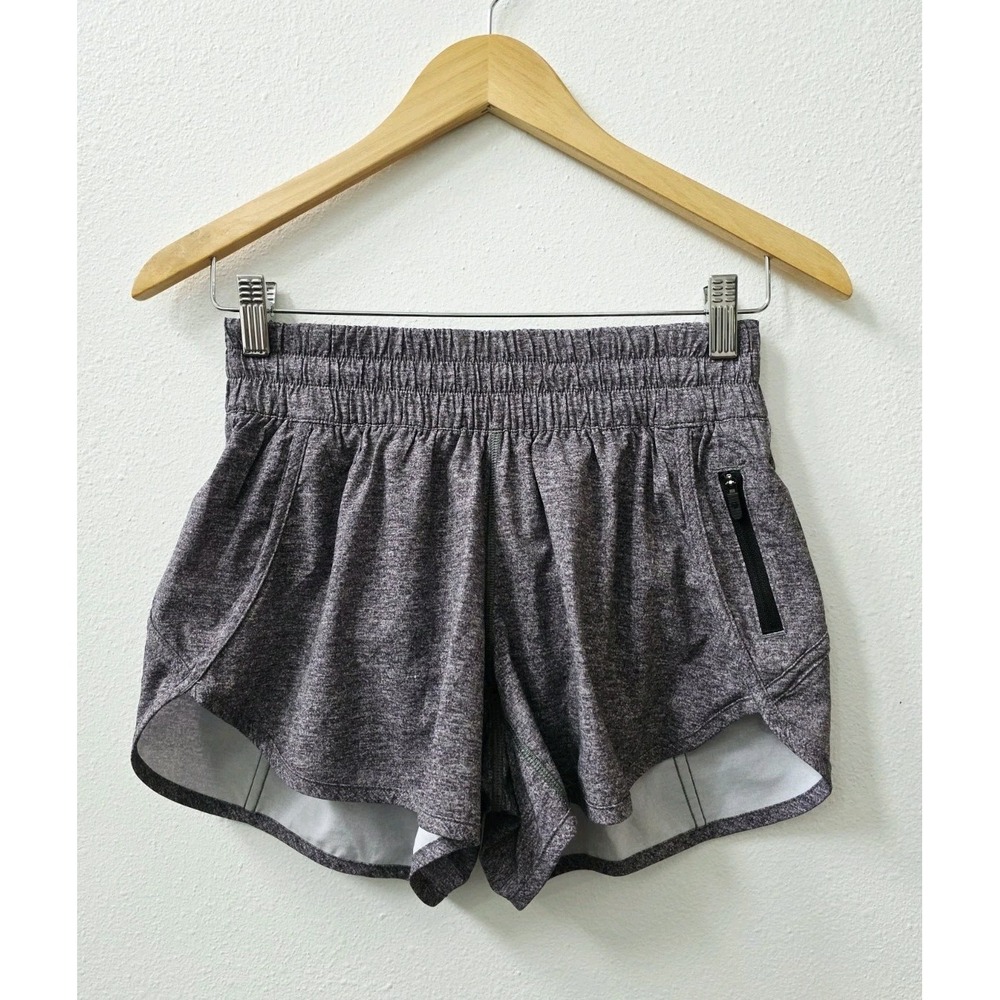 Lululemon Tracker Short V 4" Women's Size 6 Heather Lux Multi Black
